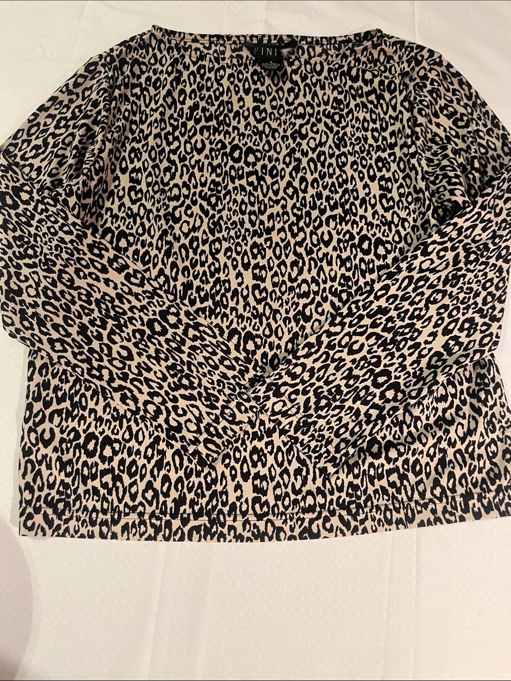 Finity Leopard Print Women’sTop size small